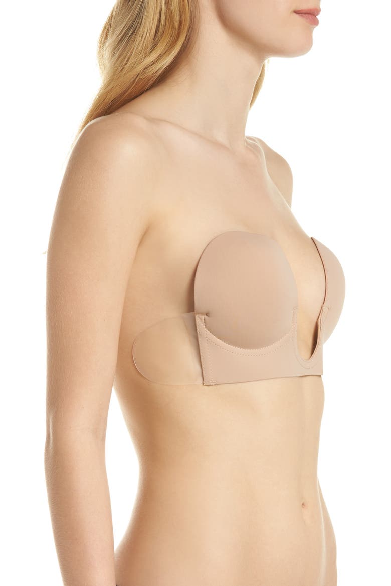 'Uplunge' Backless Strapless Underwire Bra, Alternate, color, NUDE