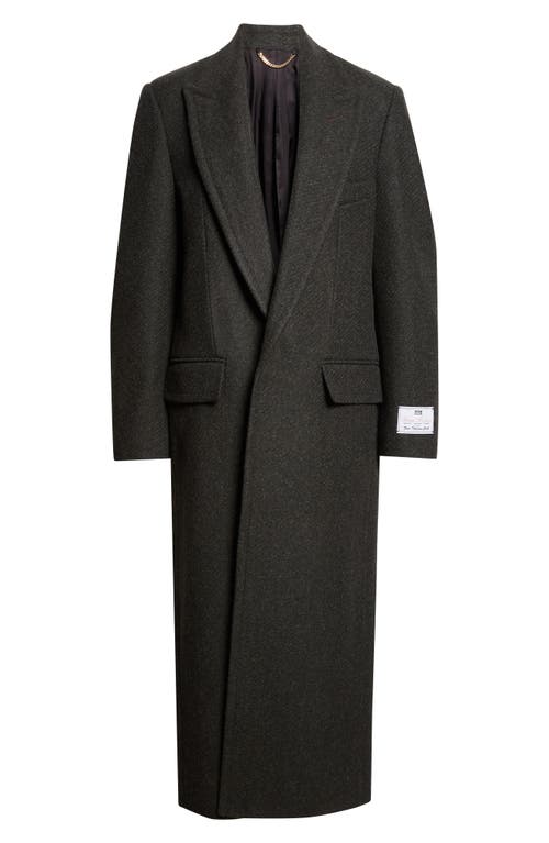 Victoria Beckham Structured Tailored Long Coat In Gray