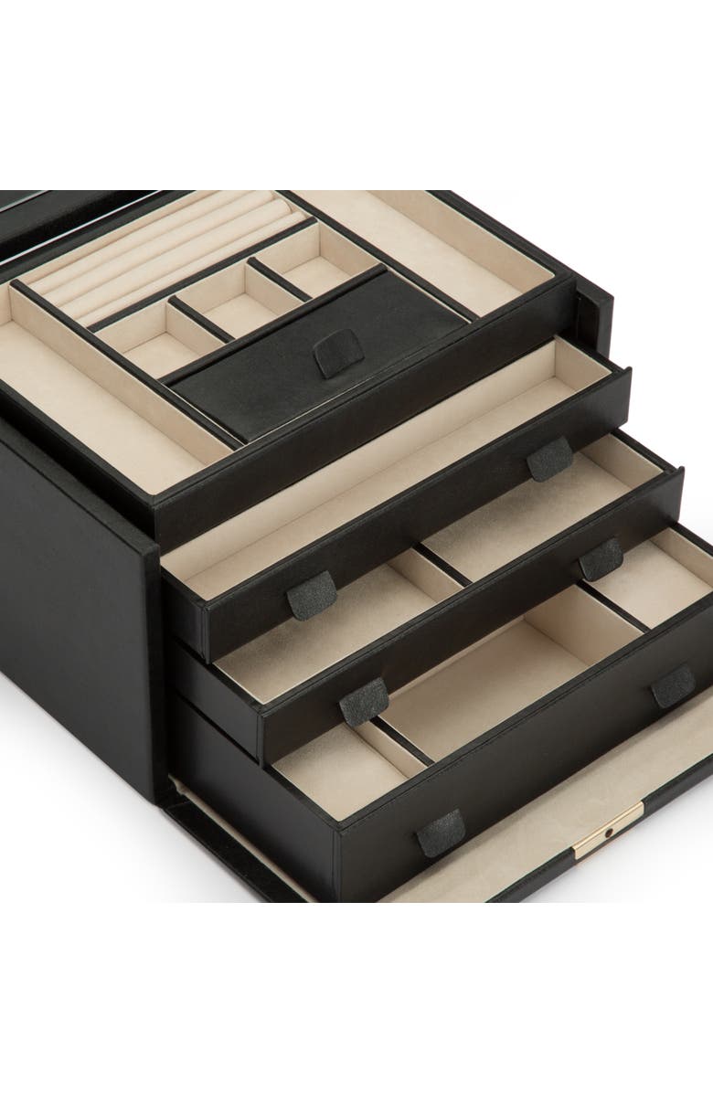 WOLF Palermo Large Jewelry Box, Alternate, color, Black Anthracite