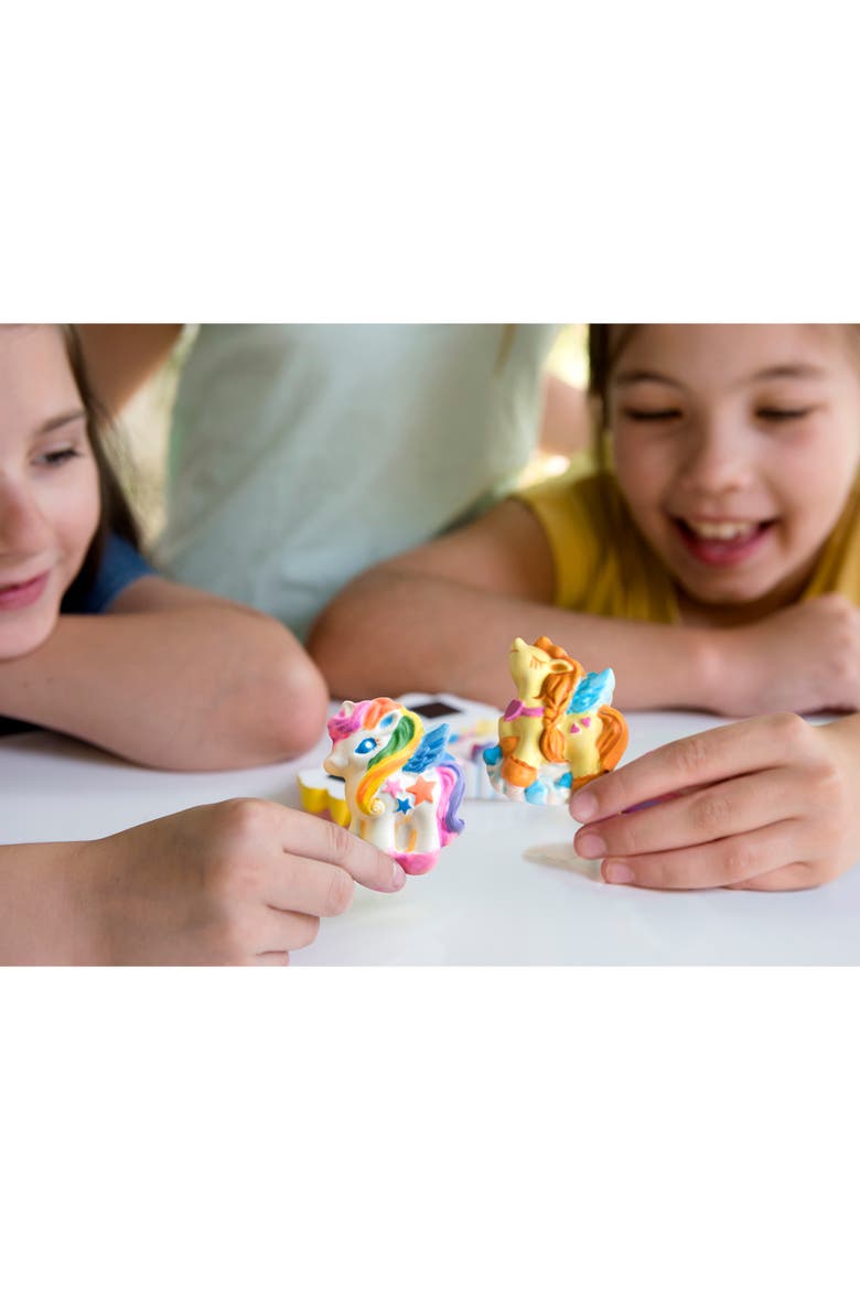 Mold and Paint Unicorns Craft Kit, Alternate, color, Multicolored