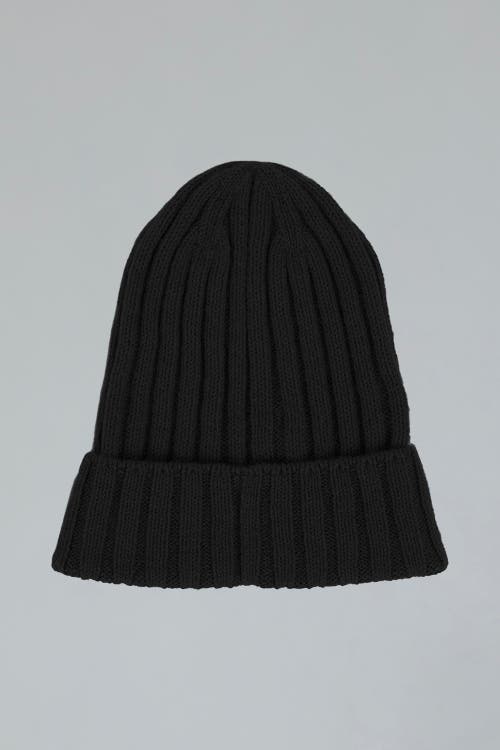 Sskein Ribbed Beanie In Black