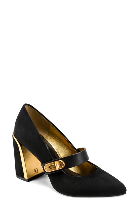 Rosey Mary Jane Pointed Toe Pump