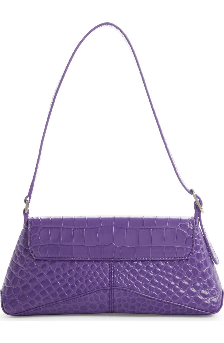 Balenciaga Small XX Street Croc Embossed Leather Shoulder Bag, Alternate, color,