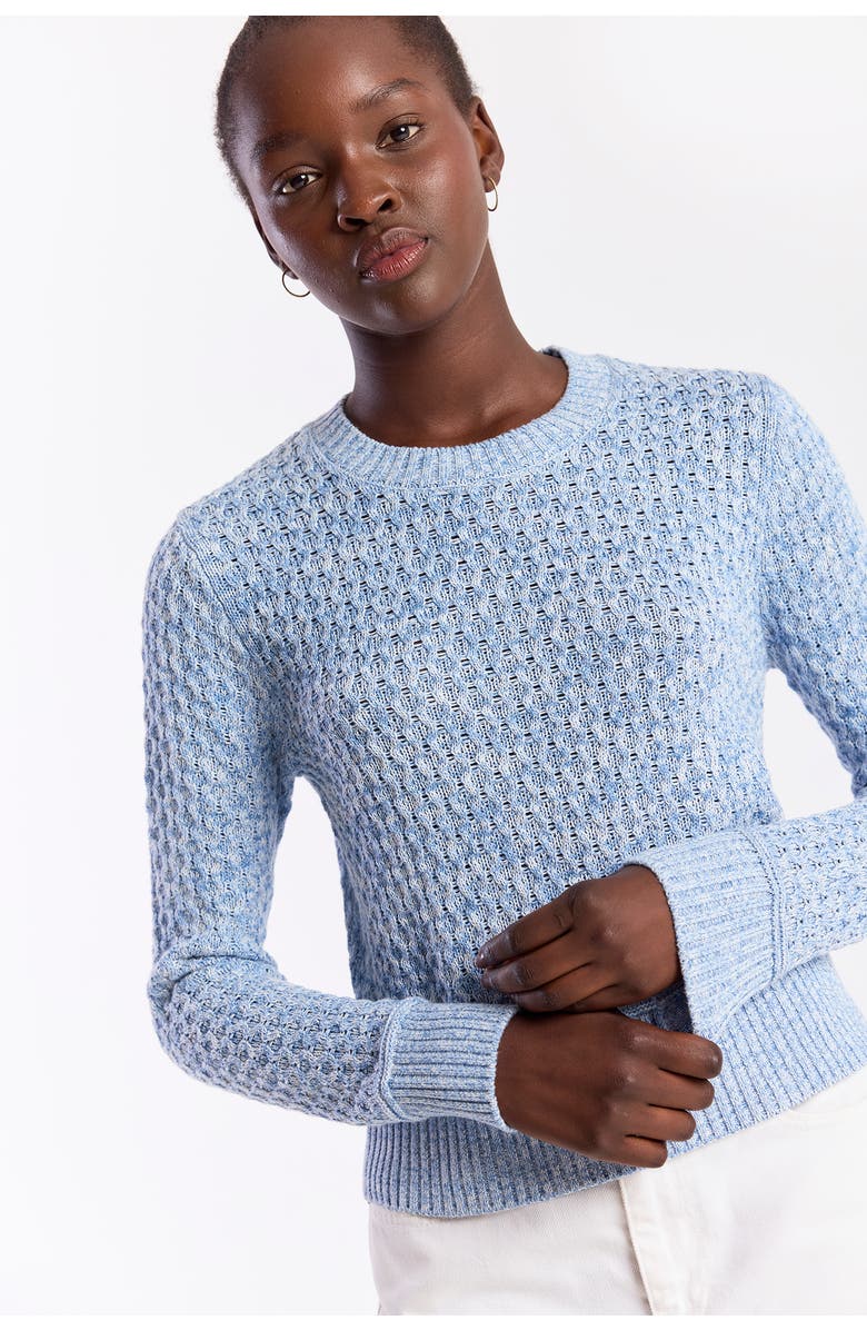 WISPR Cable Twist Yarn Sweater, Alternate, color, Skyline