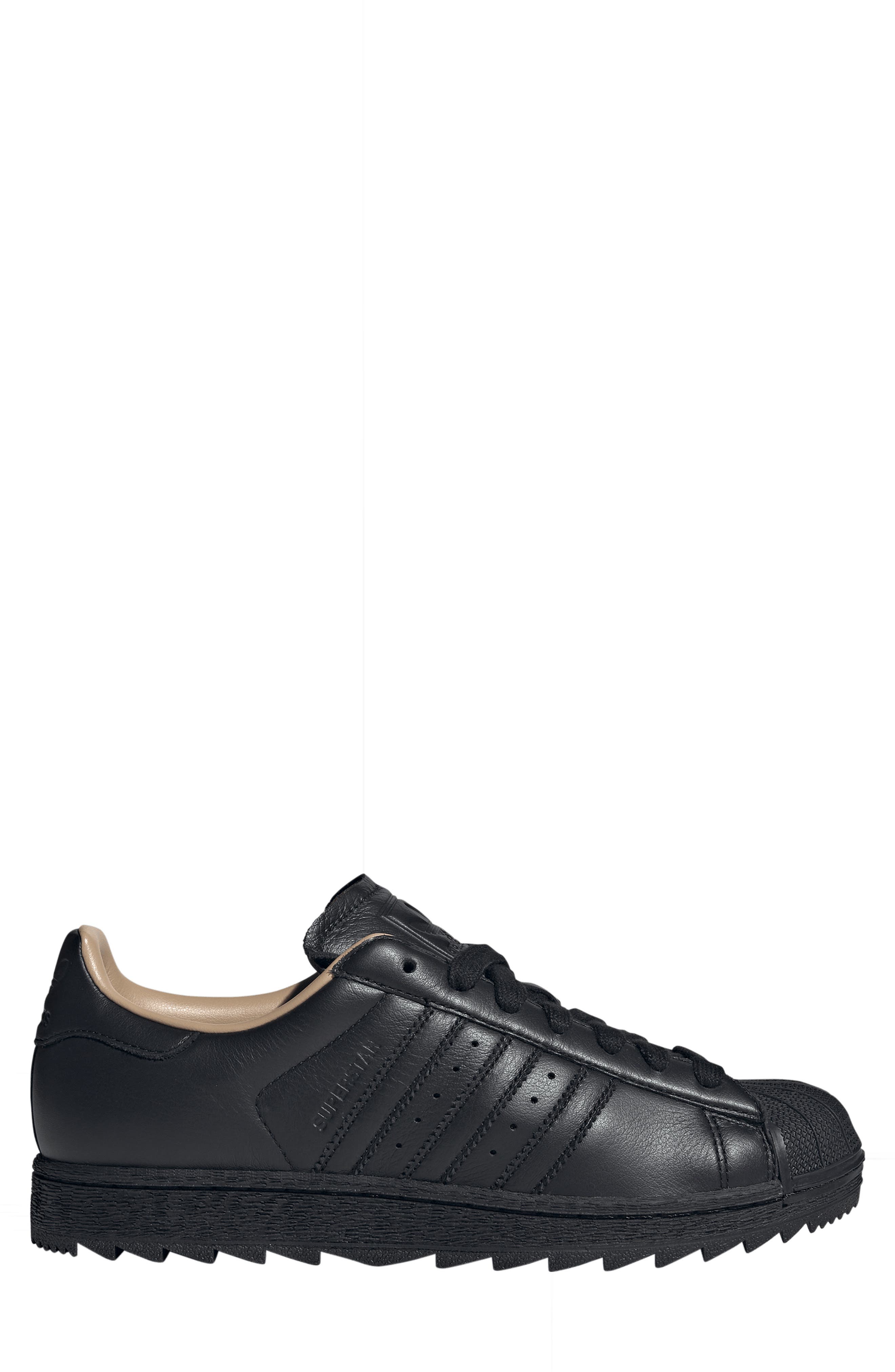 Gender Inclusive Superstar II Ripple Sneaker, Alternate, color, BLACK/ BLACK/ SANDSTONE