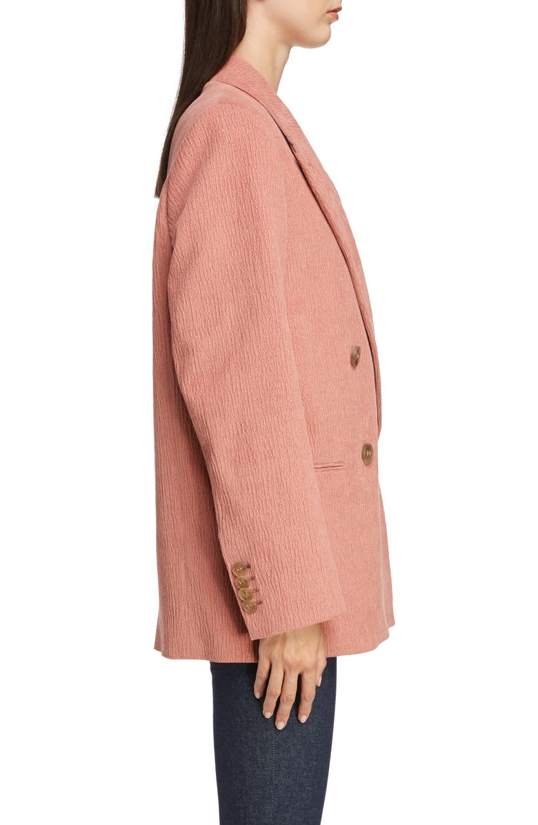 Acne Studios Corduroy Double Breasted Blazer, Alternate, color,