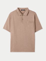 GOBI Mongolian Cashmere Men's Cotton Silk Cashmere Blend Polo Shirt