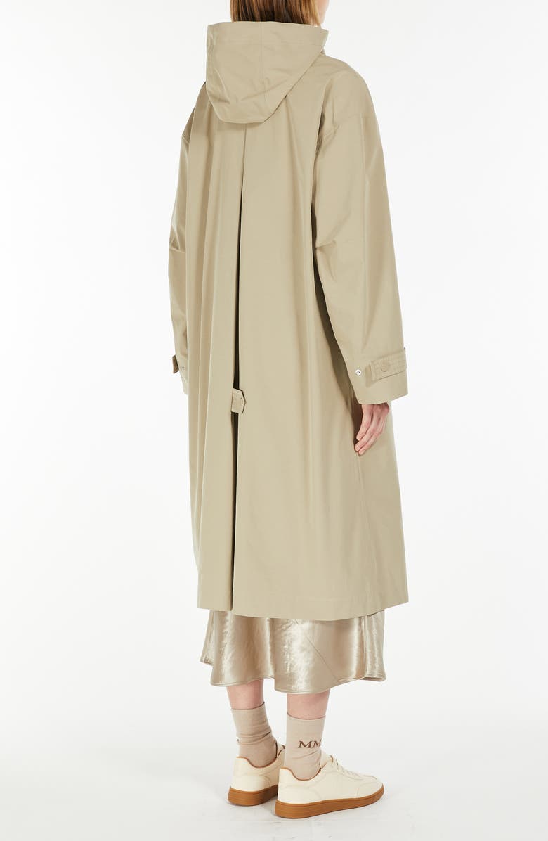 MM by Max Mara Moriana Hooded Raincoat, Alternate, color, Sand
