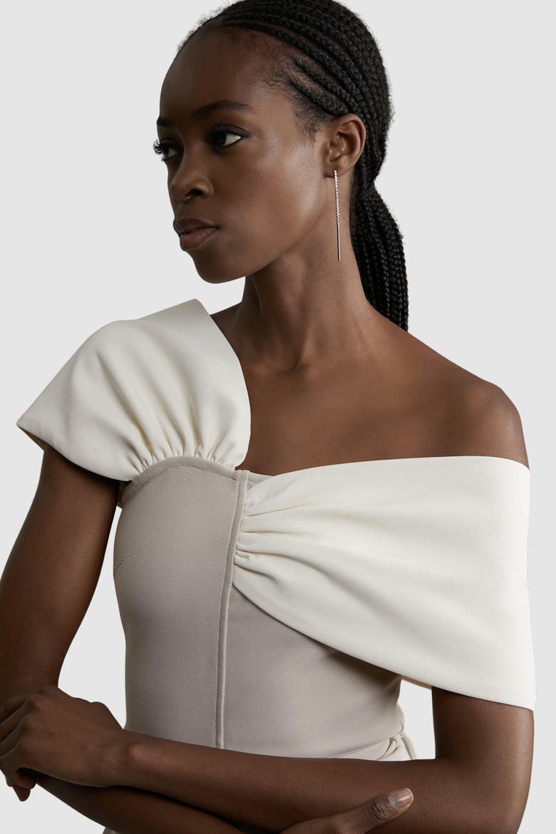 Figure Form Asymmetric Knit Top, Alternate, color, Neutral