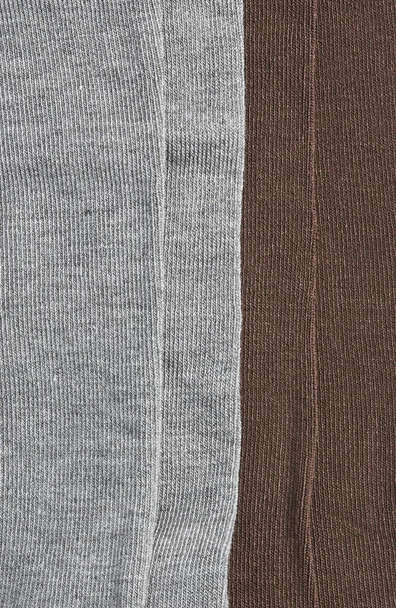 K Bell Socks Assorted 2-Pack Comfort Top Knee High Socks, Alternate, color, Grey