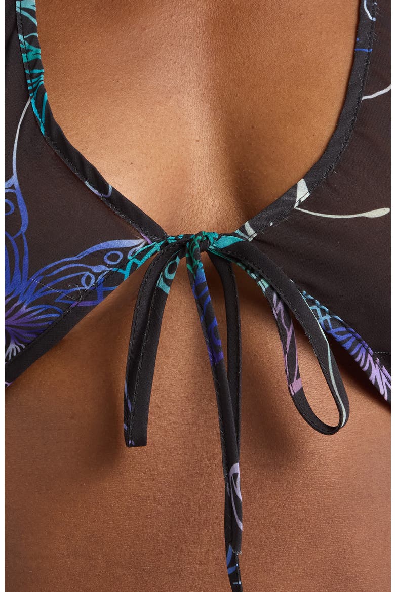 Mariposa Bra & Tanga Set, Alternate, color, BLACK