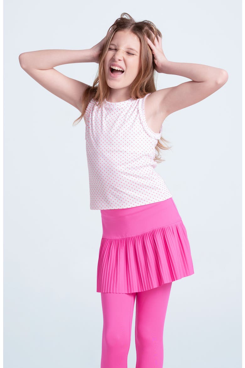Girls' Emmy Pleated Legging, Alternate, color, Taffy