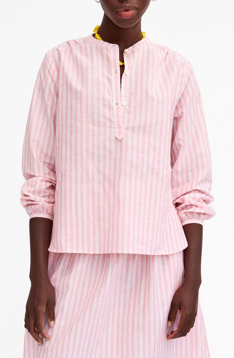 Clare V. St. Martin Stripe Top, Main, color, Peony