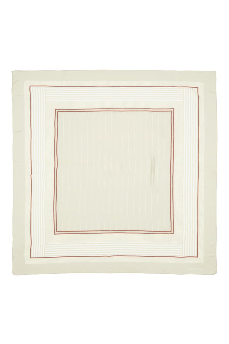 Pinstripe Square Scarf, Alternate, color, SAGE