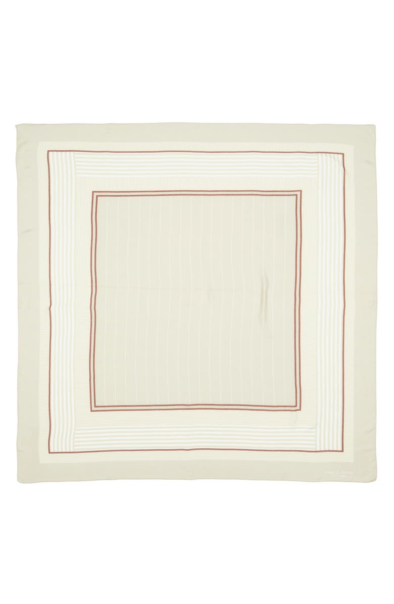 rag & bone Pinstripe Square Scarf, Alternate, color, Sage