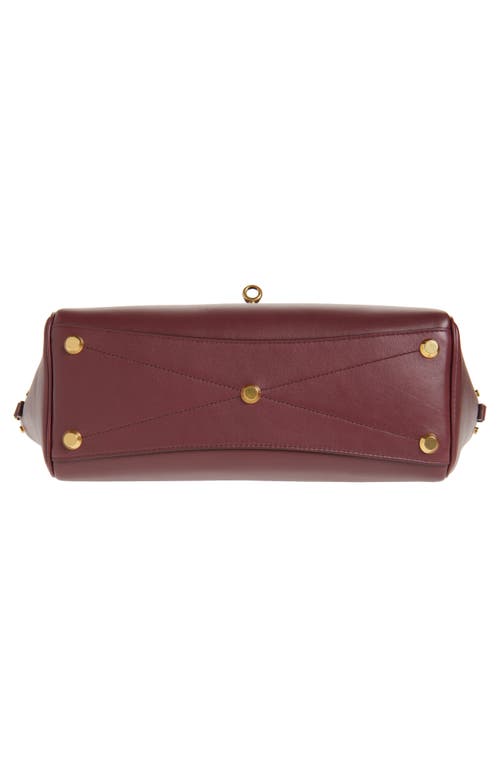 Balenciaga Bel Air Small Carry All Bag In 6034 Dark Burgundy