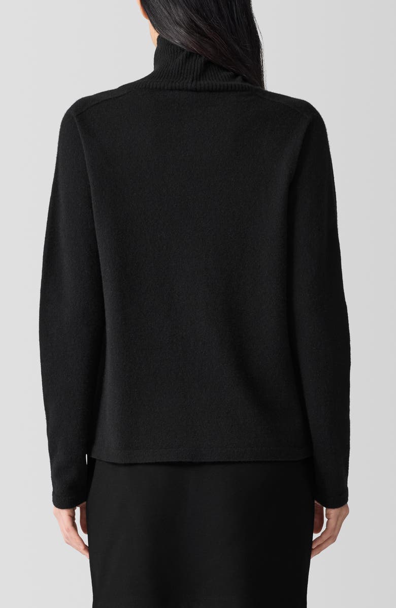 Eileen Fisher Boxy Cashmere Turtleneck Sweater, Alternate, color, 