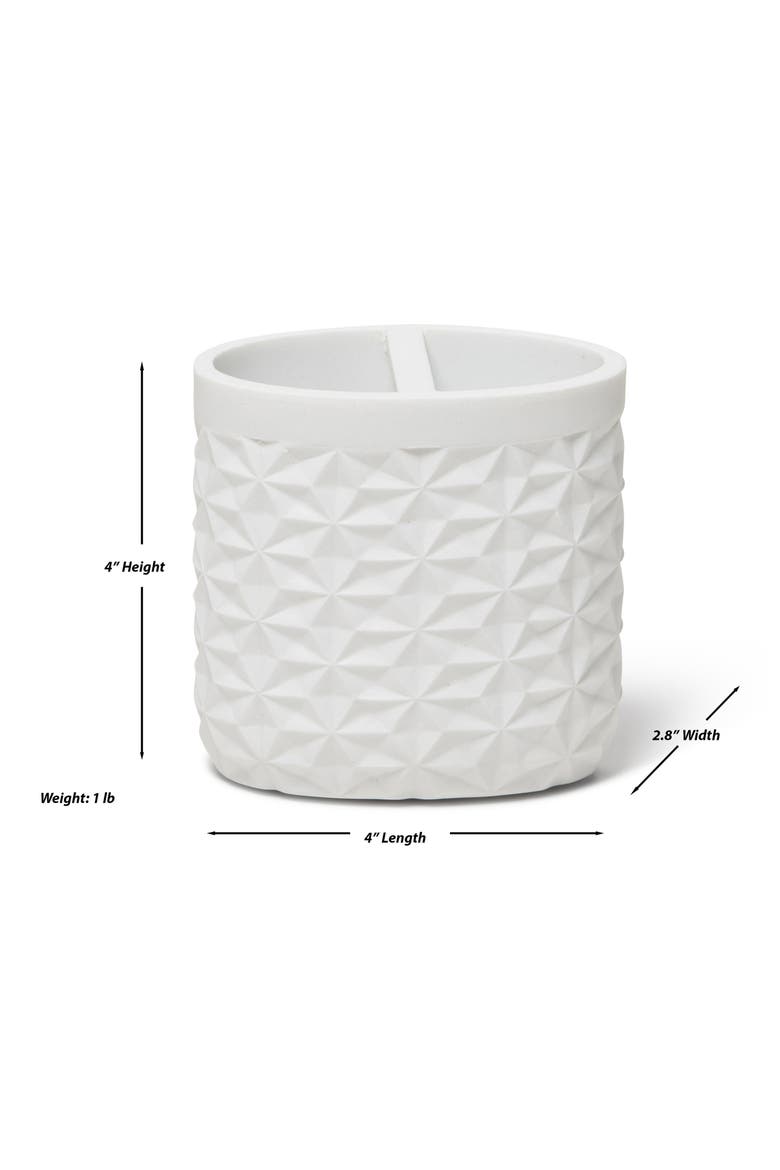 Quilted 8-Piece Bath Accessory Set, Alternate, color, WHITE