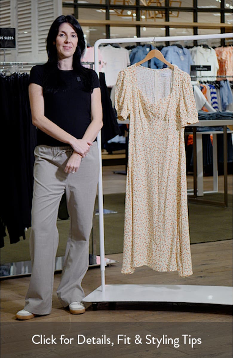 Franklin Floral Midi Dress, sales video thumbnail