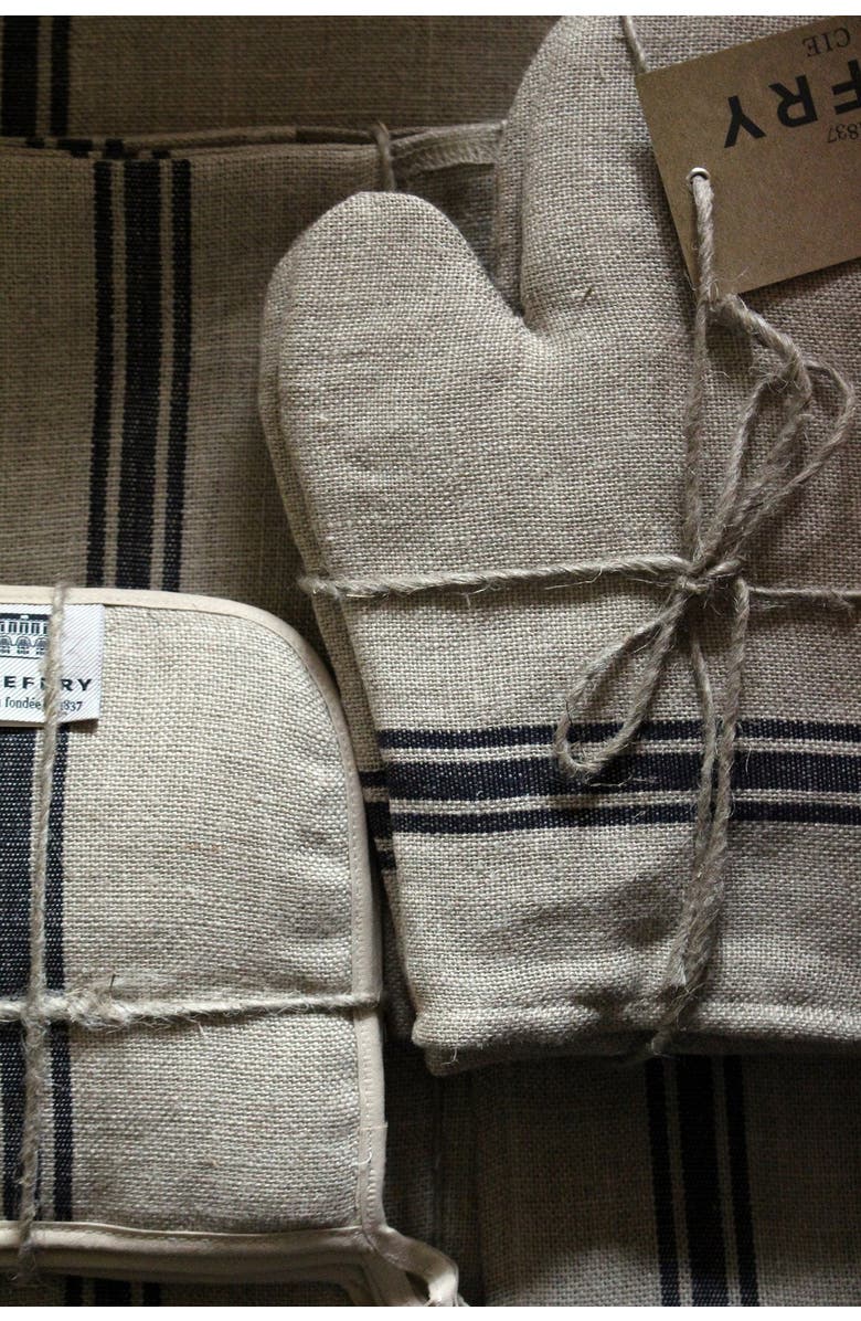 Be Home Belgian Linen Oven Mitt, Alternate, color,