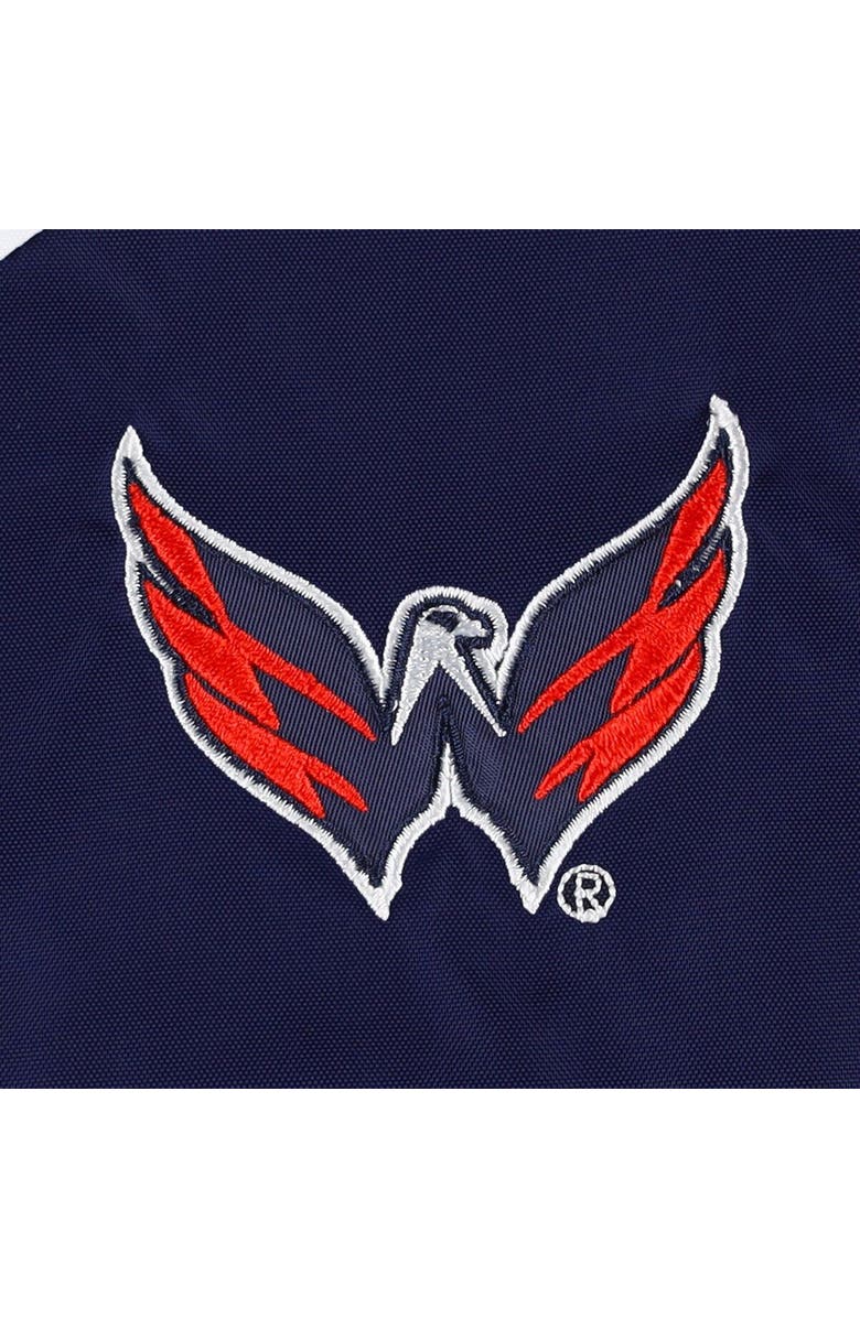 Tommy Hilfiger Women's Tommy Hilfiger Navy/Red Washington Capitals Staci Half-Zip Windbreaker Jacket, Alternate, color, Navy