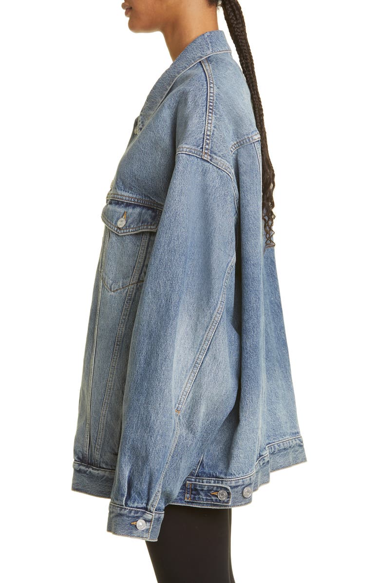Balenciaga Oversize Denim Jacket, Alternate, color,