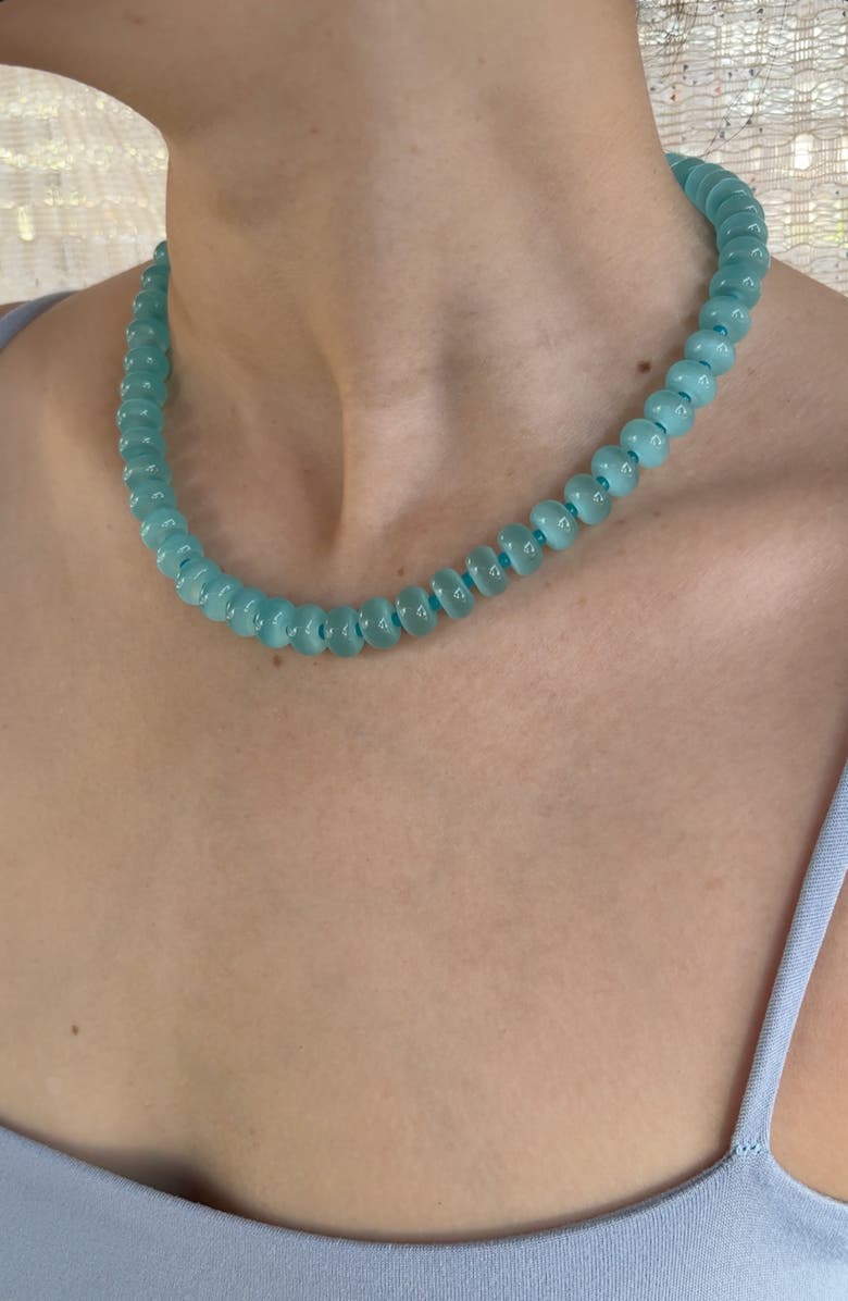 MacRae & Co. Blue Tide Beaded Necklace, Alternate, color, Blue