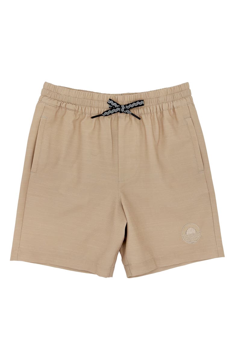 Feather 4 Arrow Kids' Buckle-Up Hybrid Shorts, Main, color, Sahara