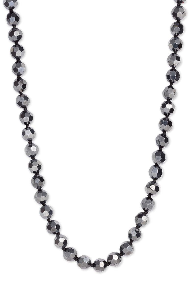 Nordstrom Metallic Bead Extra Long Necklace, Alternate, color,