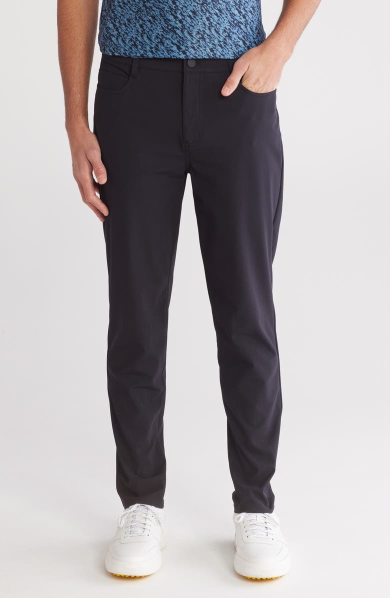 Z by Zella Strike Commuter 5-Pocket Pants, Main, color, Black Caviar