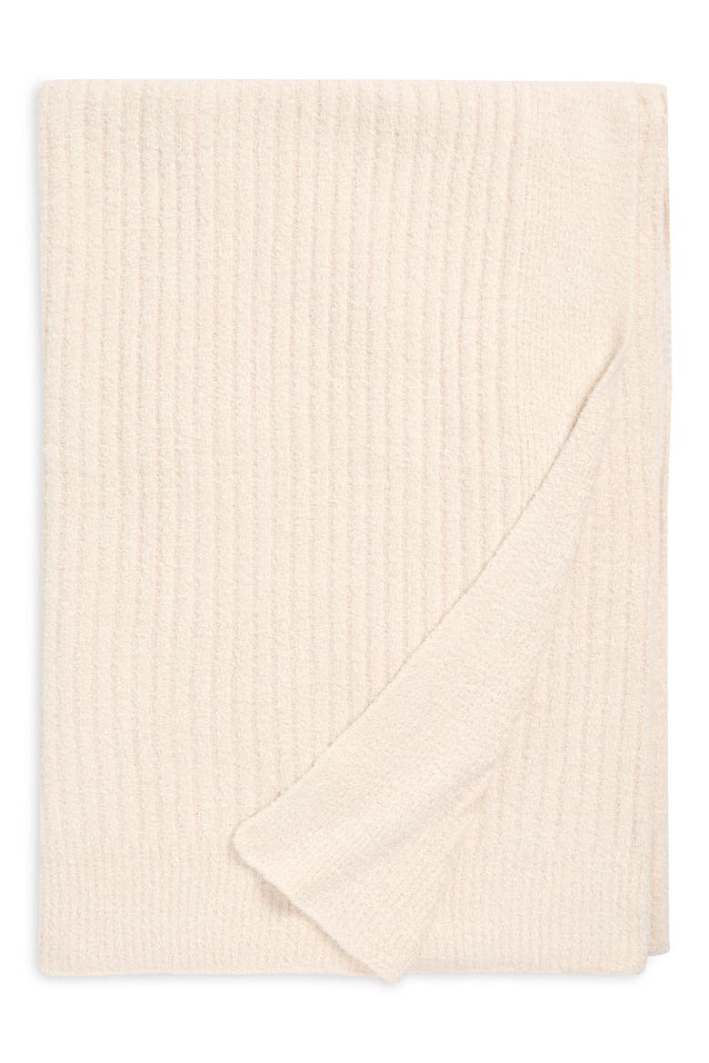 CozyChic Light Ribbed Throw, Main, color, ALMOND