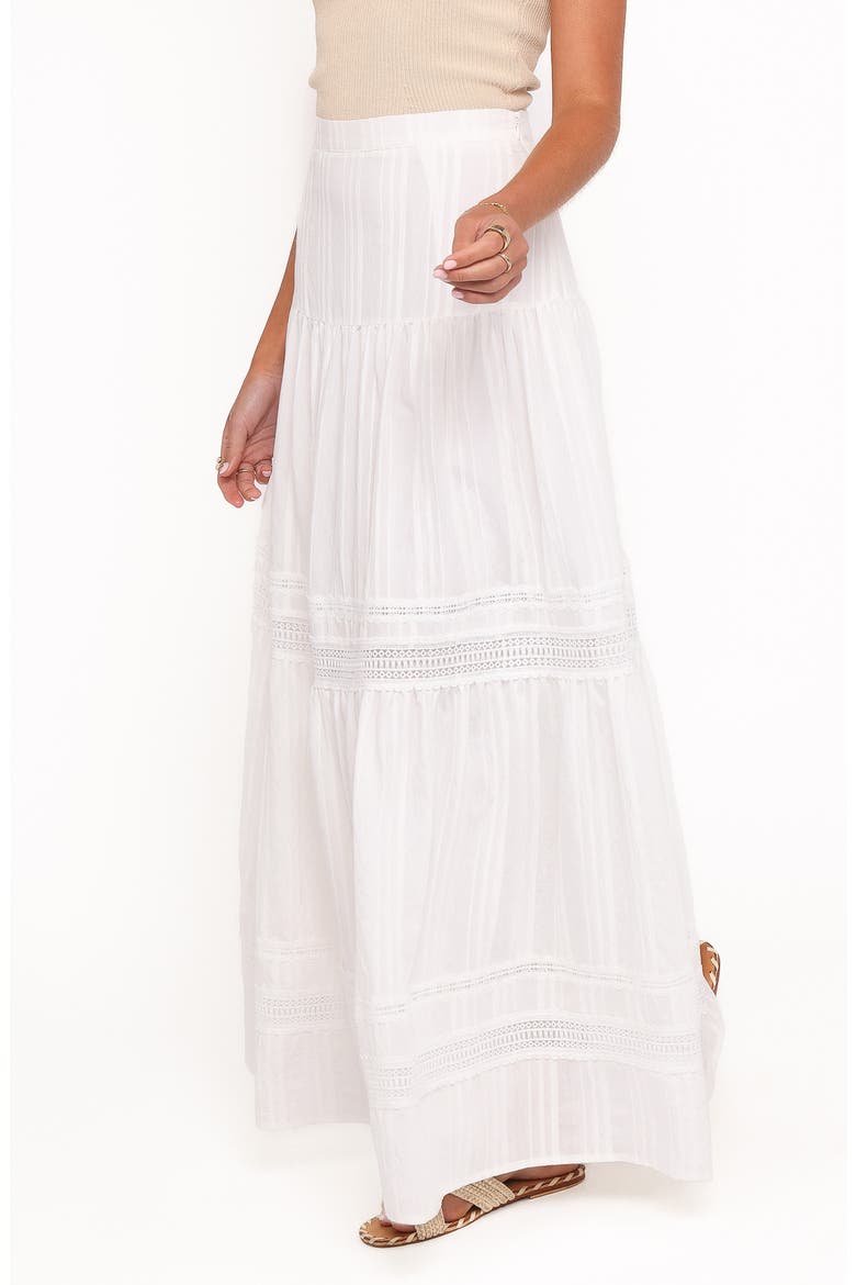 Peony Maxi Skirt, Alternate, color, WHITE