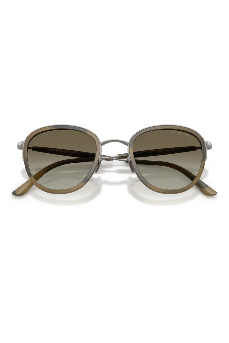 49mm Small Phantos Sunglasses, Alternate, color, MATTE GUNMETAL / GREEN
