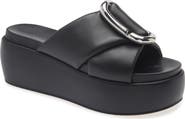 Marc Jacobs The Pop J Marc Platform Wedge Slide Sandal