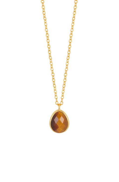 Wellness Faceted Green Agate Teardrop Pendant Necklace