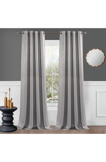Dainty Home Single Blackout Panel Curtain In Silver