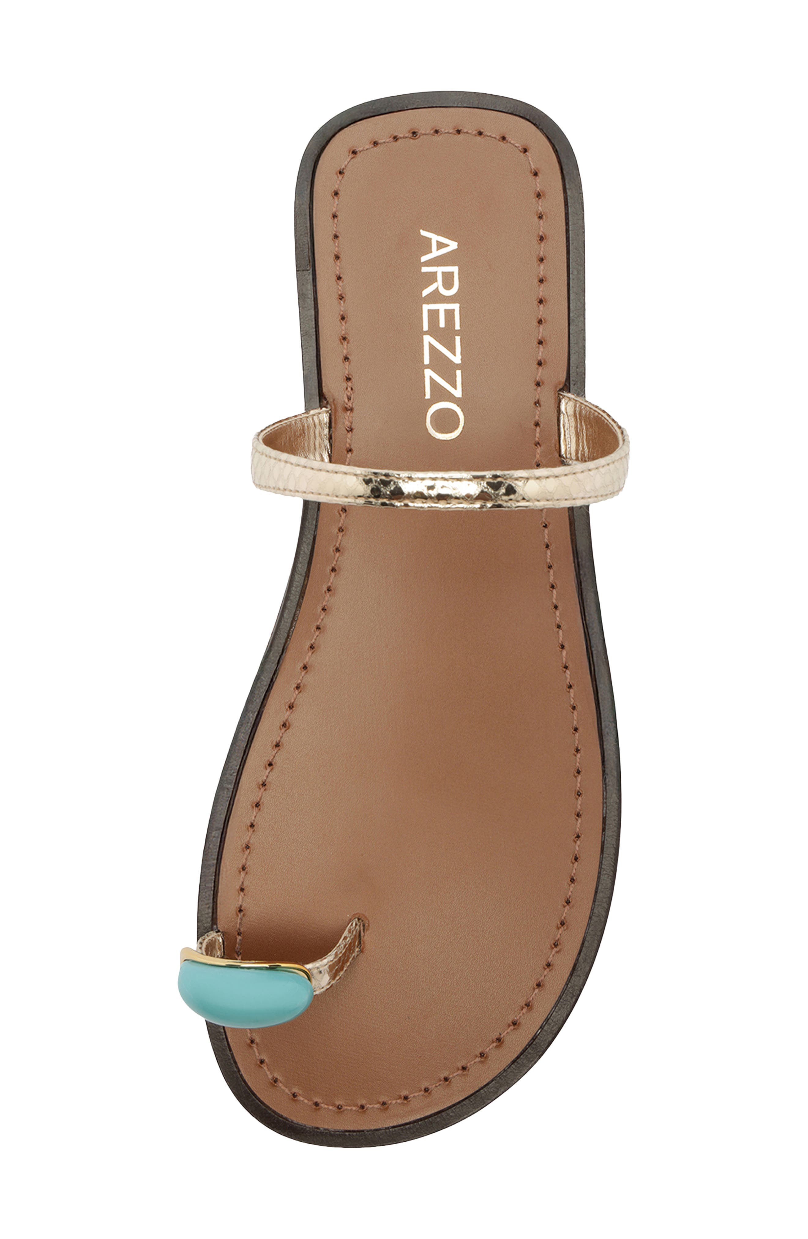 Arezzo Sophie Slide Sandal, Alternate, color, Platino
