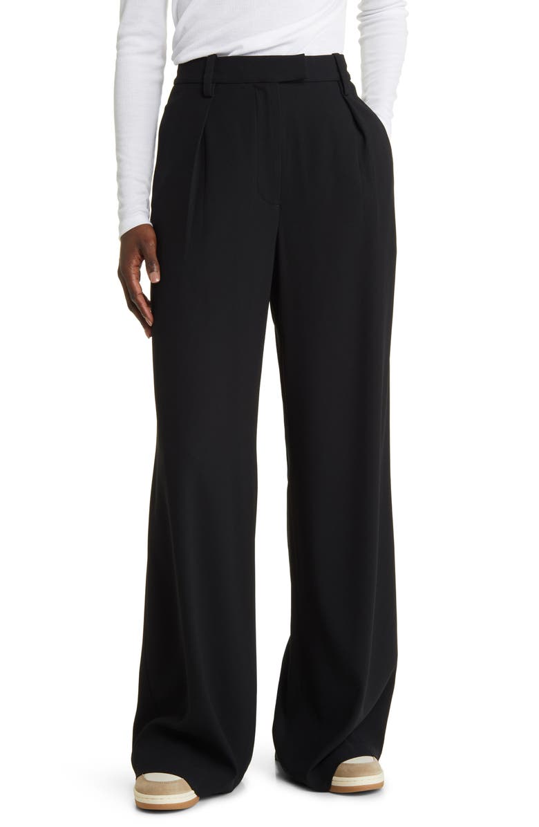 rag & bone Bennett Wide Leg Crepe Pants, Main, color,