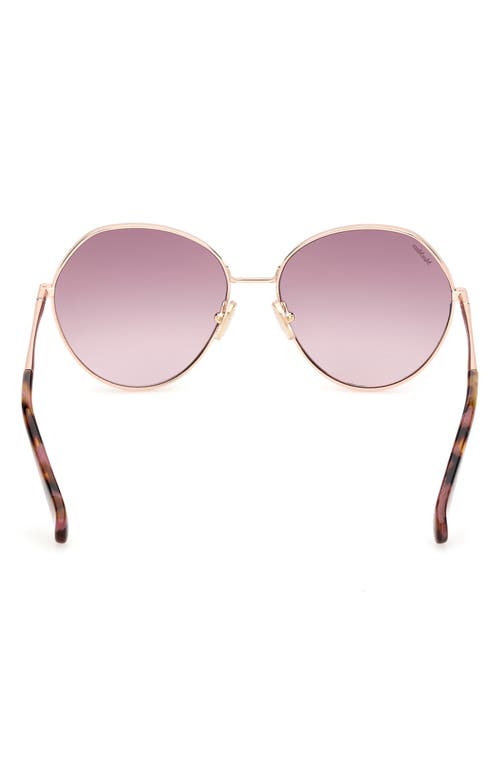 Max Mara Menton 57mm Round Sunglasses In Multi