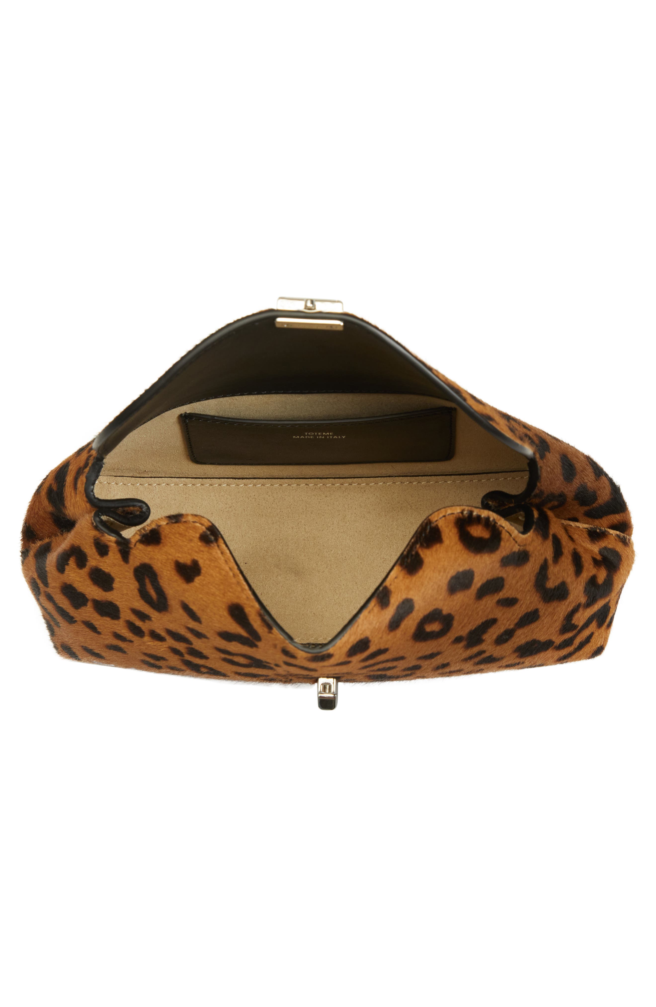 TOTEME Belted Genuine Calf Hair Bucket Bag, Alternate, color, 