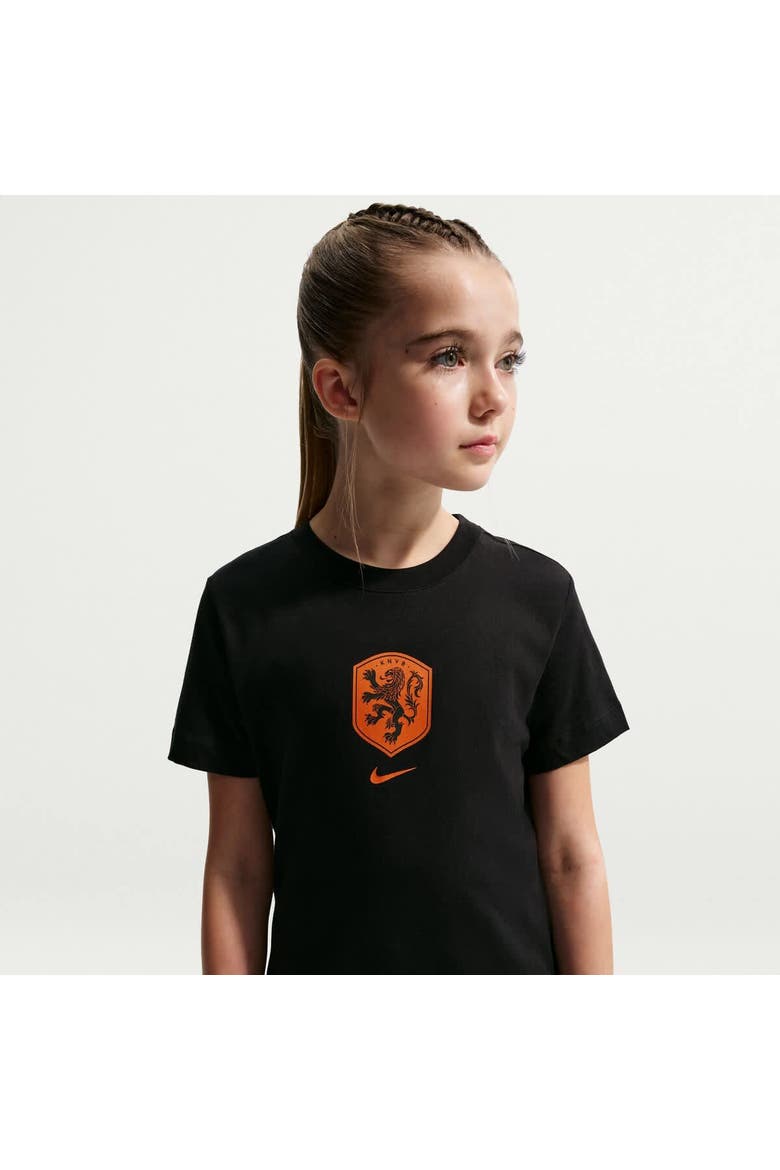 Youth Nike Black Netherlands National Team Crest T-Shirt, Alternate, color, Black