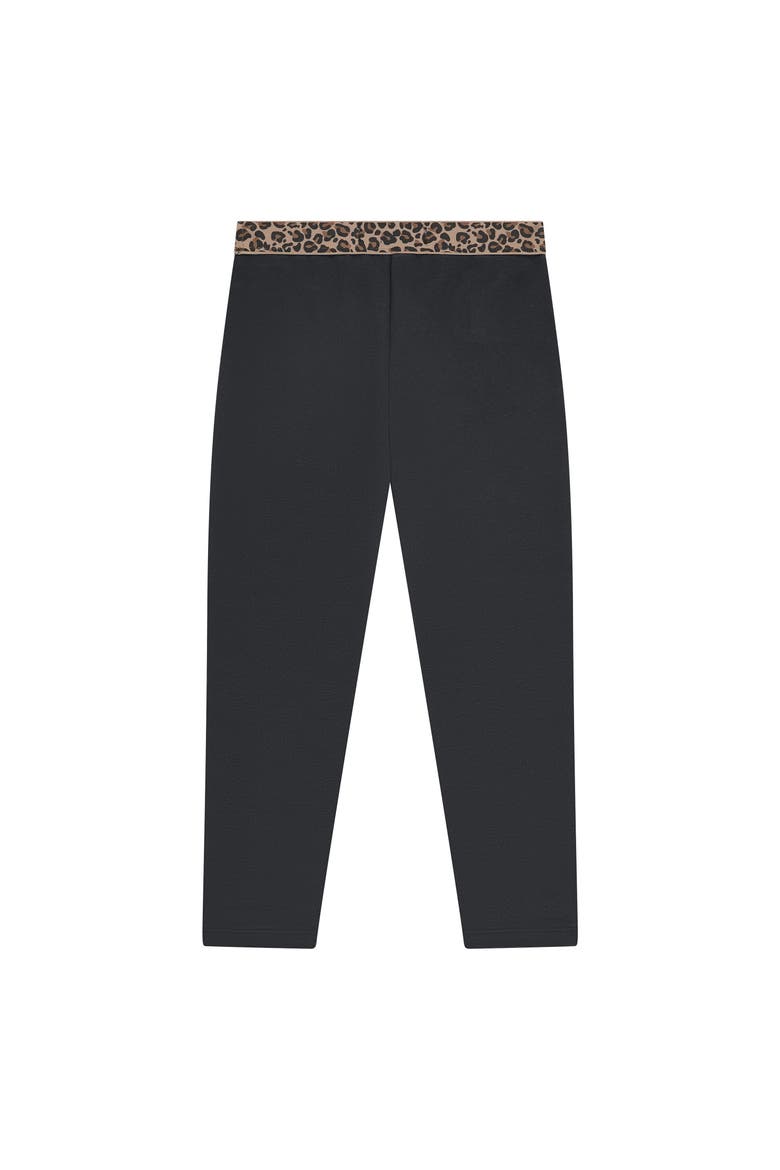 Leopard Waistband Leggings, Alternate, color, Antra