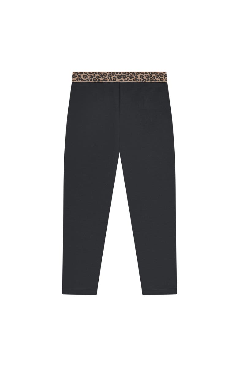 Stains and Stories by Babyface Leopard Waistband Leggings, Alternate, color, Antra