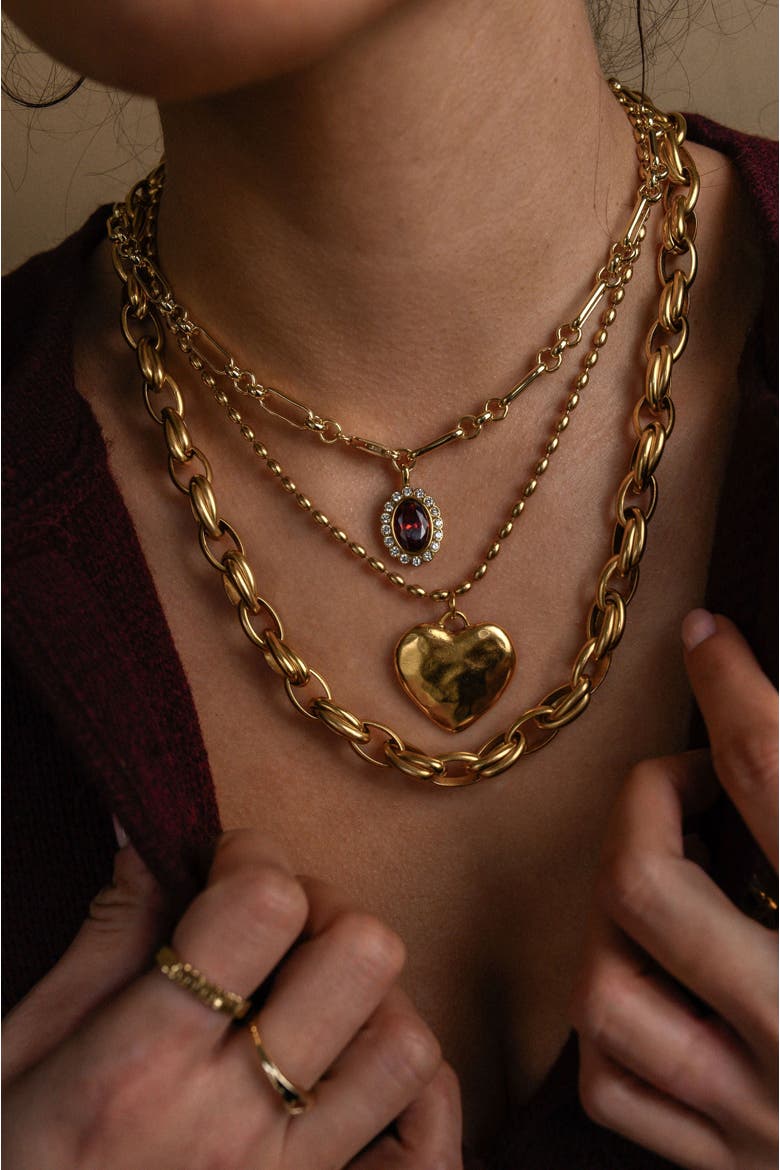 Regency Necklace, Alternate, color, Gold