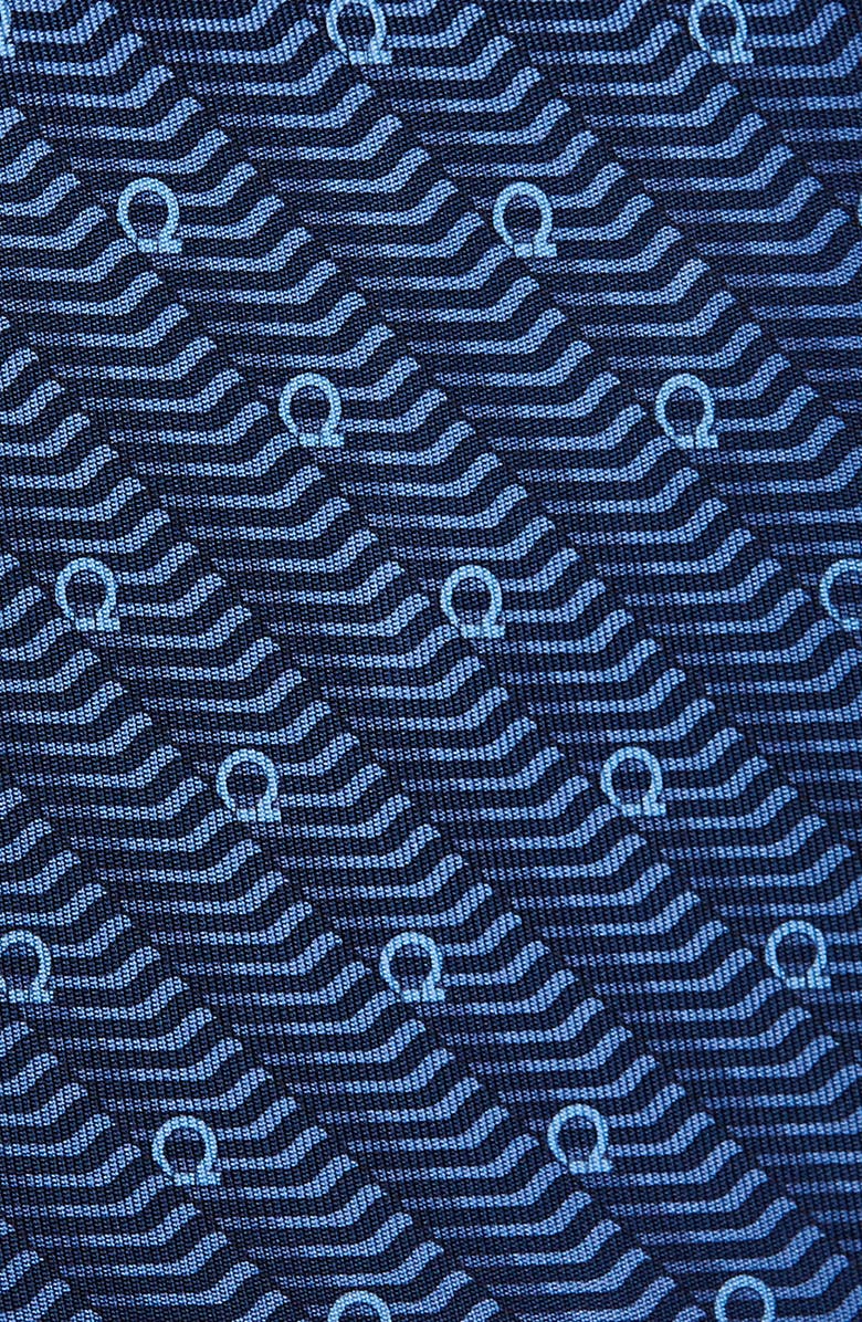 FERRAGAMO Sogno Silk Tie, Alternate, color, F.marine