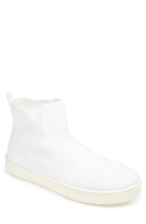 Journee Kody High Top Knit Slip-On Sneaker (Women)