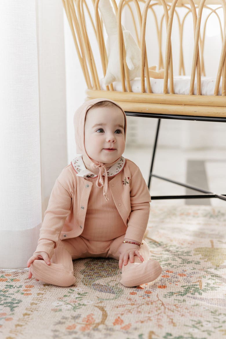 Embroidered Collar Collection - Layette Set, Alternate, color, Pink