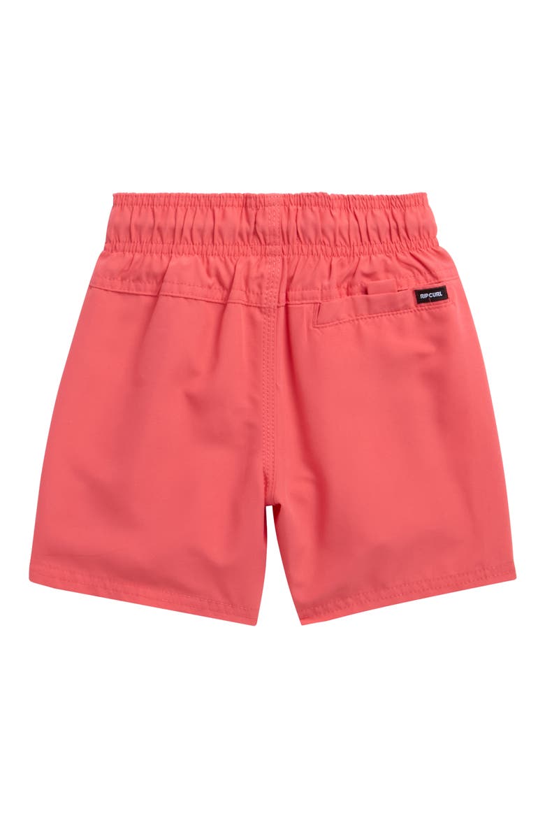 Kids' Offset Volley Swim Trunks, Alternate, color, WASHED RED