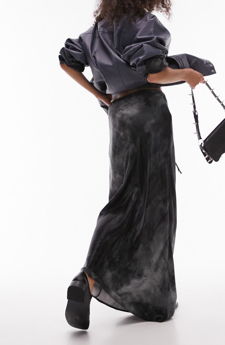 Topshop Spray Paint Maxi Skirt, Alternate, color,