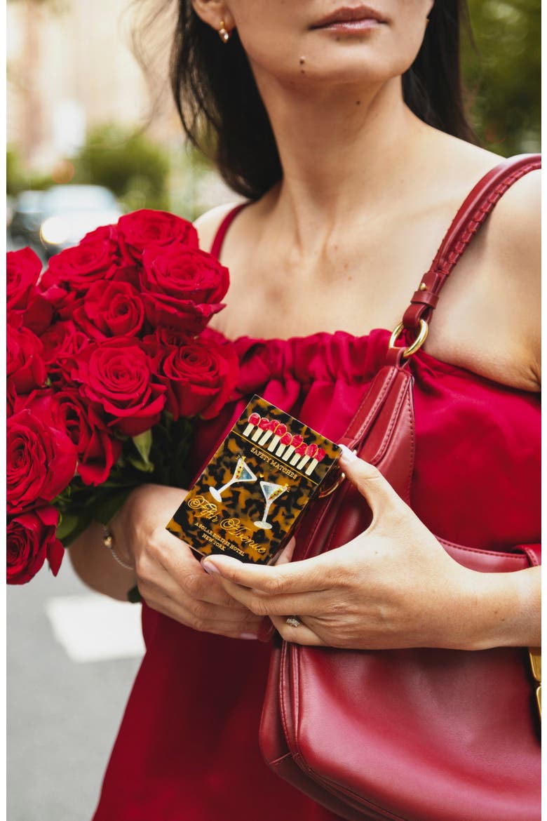 Fifth Avenue Hand-Painted Matchbox Holder, Alternate, color, TORTOISE